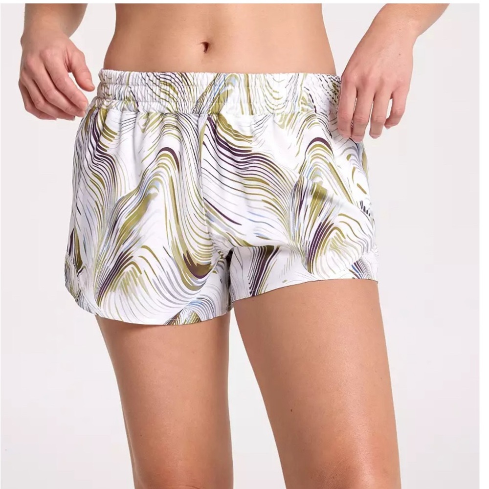 CALIA by Carrie Underwood White and Green Athletic Shorts